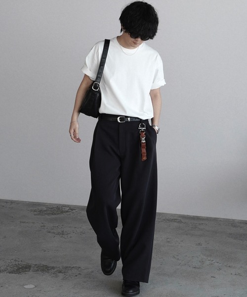 WYM LIDNM（ウィム バイ リドム）の「DOUBLE CLOTH DEEP TUCK SLACKS（スラックス・メンズ・オフホワイト/グレー/ブラック系・S/M/L/XL）」の8枚目の写真