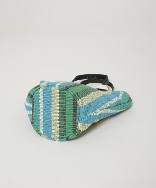 beej（ビージ）の「beej/Woven comb totebag（トートバッグ・レディース・グリーン/パープル・FREE）」の8枚目の写真