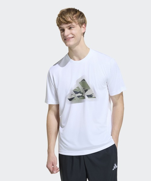 adidas(アディダス)の「M CAMO MOD Tシャツ JP / アディダス adidas(Tシャツ/カットソー・メンズ・ホワイト・X-SMALL/X-LARGE/SMALL/MEDIUM/LARGE/3XL/XX-LARGE)」の1枚目の写真