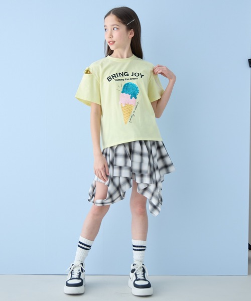 セール】アイス柄スパンコール半袖Tシャツ（Tシャツ/カットソー
