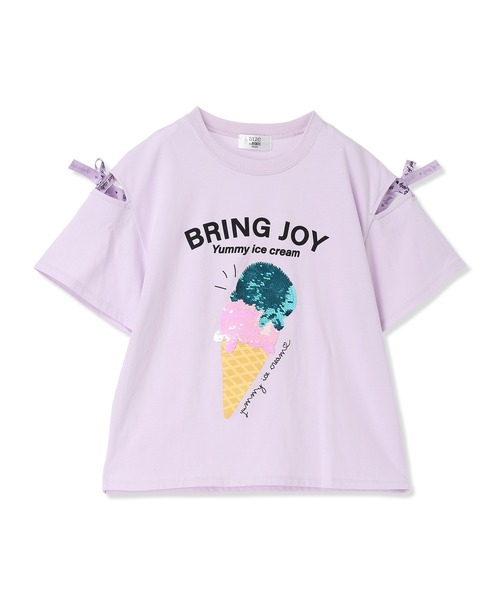 セール】アイス柄スパンコール半袖Tシャツ（Tシャツ/カットソー
