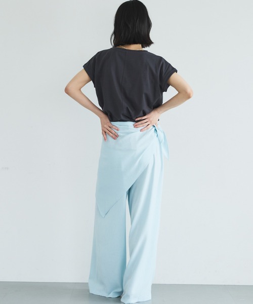 Doux archives(ドゥアルシーヴ)の「スカーフSETイージーパンツ(その他パンツ・レディース・ダークブラウン/グレー/サックスブルー・MEDIUM/SMALL)」の13枚目の写真