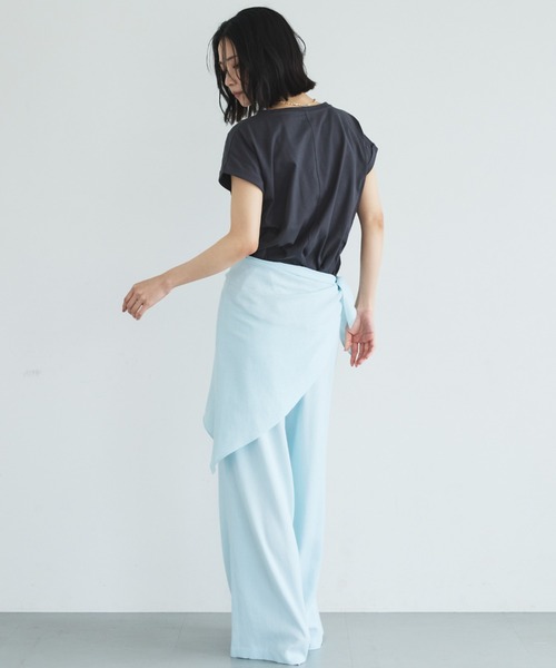 Doux archives(ドゥアルシーヴ)の「スカーフSETイージーパンツ(その他パンツ・レディース・ダークブラウン/グレー/サックスブルー・MEDIUM/SMALL)」の14枚目の写真