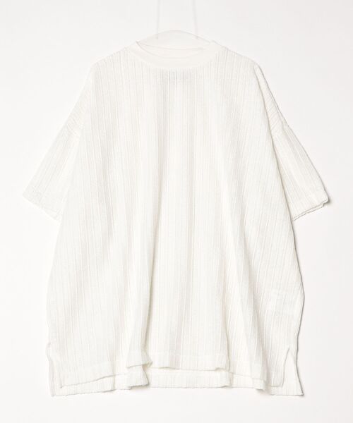 VOAAOV(ヴォアーブ)の「【VOAAOV】RASCHEL LACE Big T-Shirt(Tシャツ/カットソー・メンズ・ネイビー/ホワイト/オリーブ/ブラック・FREE)」の2枚目の写真