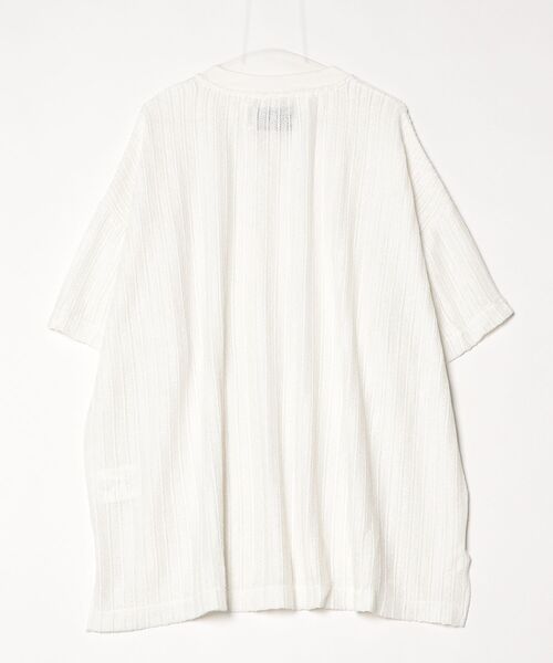 VOAAOV(ヴォアーブ)の「【VOAAOV】RASCHEL LACE Big T-Shirt(Tシャツ/カットソー・メンズ・ネイビー/ホワイト/オリーブ/ブラック・FREE)」の5枚目の写真