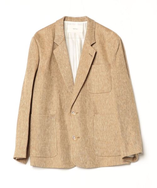 TODAYFUL(トゥデイフル)の「Boyfriend Linen Jacket 12610107(ブルゾン・レディース・ベージュ/オフホワイト/ブラック・38/36)」の1枚目の写真