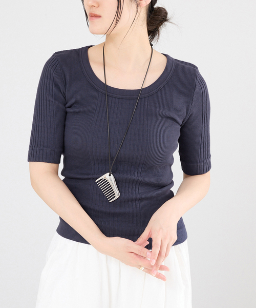 IENA（イエナ）の「PURE SUGAR/ピュア シュガー 別注TEE SHIRT Tシャツ RANI（Tシャツ/カットソー・レディース・ブラック系その他/ホワイト/パープル・FREE）」の21枚目の写真