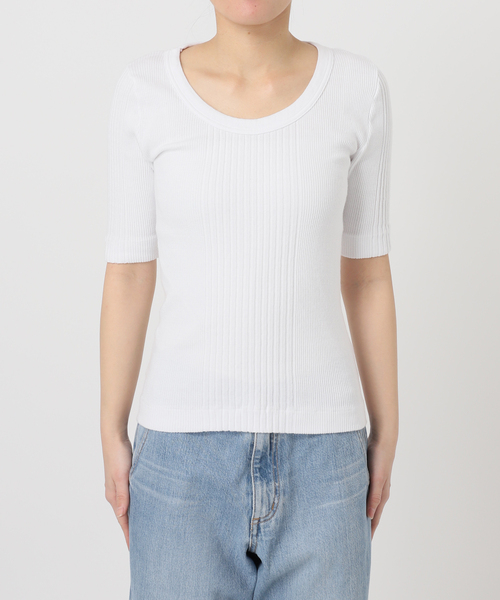 IENA（イエナ）の「PURE SUGAR/ピュア シュガー 別注TEE SHIRT Tシャツ RANI（Tシャツ/カットソー・レディース・ブラック系その他/ホワイト/パープル・FREE）」の6枚目の写真