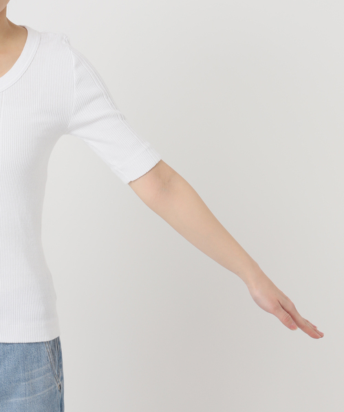 IENA（イエナ）の「PURE SUGAR/ピュア シュガー 別注TEE SHIRT Tシャツ RANI（Tシャツ/カットソー・レディース・ブラック系その他/ホワイト/パープル・FREE）」の10枚目の写真