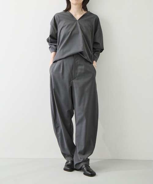 LOEFF（ロエフ）の「[LOEFF/ロエフ]LF W TORO BONTANG TRS（その他パンツ・レディース・ブラック/ダークグレー・XS/S/M/L）」の2枚目の写真