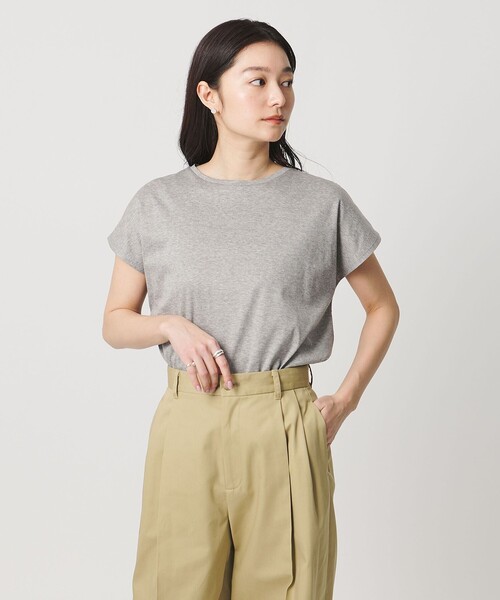 MARW UNITED ARROWS(マルゥ ユナイテッドアローズ)の「<MARW UNITED ARROWS>フレンチスリーブ Tシャツ 汗ジミ防止(Tシャツ/カットソー・レディース・ホワイト/ライトグレー/ネイビー/ブラック/グレー系/その他1・FREE)」の5枚目の写真