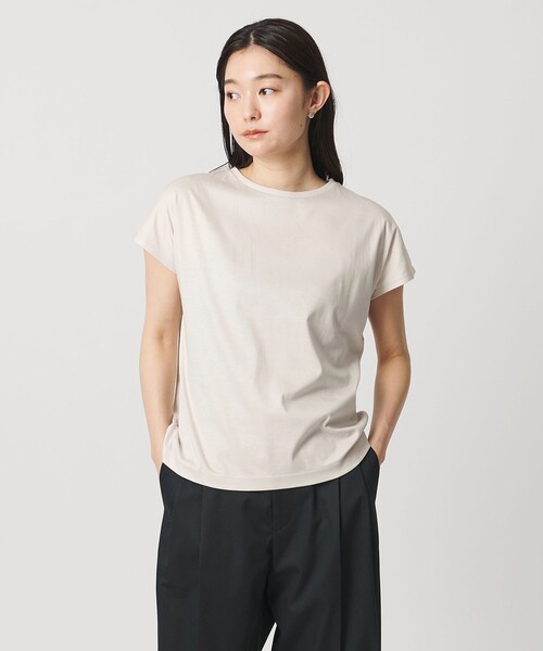 MARW UNITED ARROWS(マルゥ ユナイテッドアローズ)の「<MARW UNITED ARROWS>フレンチスリーブ Tシャツ 汗ジミ防止(Tシャツ/カットソー・レディース・ホワイト/ライトグレー/ネイビー/ブラック/グレー系/その他1・FREE)」の4枚目の写真