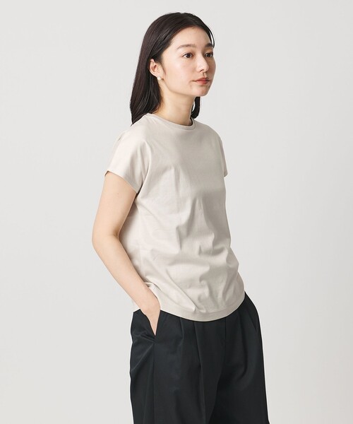MARW UNITED ARROWS(マルゥ ユナイテッドアローズ)の「<MARW UNITED ARROWS>フレンチスリーブ Tシャツ 汗ジミ防止(Tシャツ/カットソー・レディース・ホワイト/ライトグレー/ネイビー/ブラック/グレー系/その他1・FREE)」の7枚目の写真
