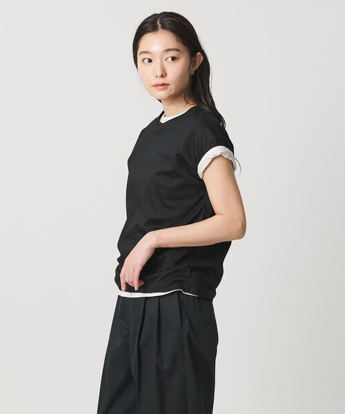 MARW UNITED ARROWS(マルゥ ユナイテッドアローズ)の「<MARW UNITED ARROWS>フレンチスリーブ Tシャツ 汗ジミ防止(Tシャツ/カットソー・レディース・ホワイト/ライトグレー/ネイビー/ブラック/グレー系/その他1・FREE)」の11枚目の写真