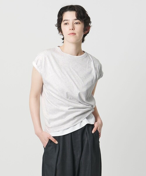 MARW UNITED ARROWS(マルゥ ユナイテッドアローズ)の「<MARW UNITED ARROWS>フレンチスリーブ Tシャツ 汗ジミ防止(Tシャツ/カットソー・レディース・ホワイト/ライトグレー/ネイビー/ブラック/グレー系/その他1・FREE)」の17枚目の写真
