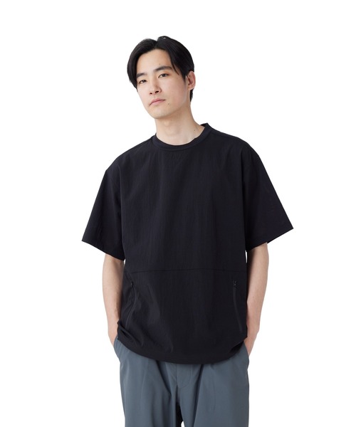 Snow Peak(スノーピーク)の「Snow Peak / Breathable Quick Dry T-Shirt クイックドライTシャツ(Tシャツ/カットソー・メンズ・ブラック/グレイッシュベージュ/ダークネイビー/アーミー・1/S/M/L/XL)」の9枚目の写真