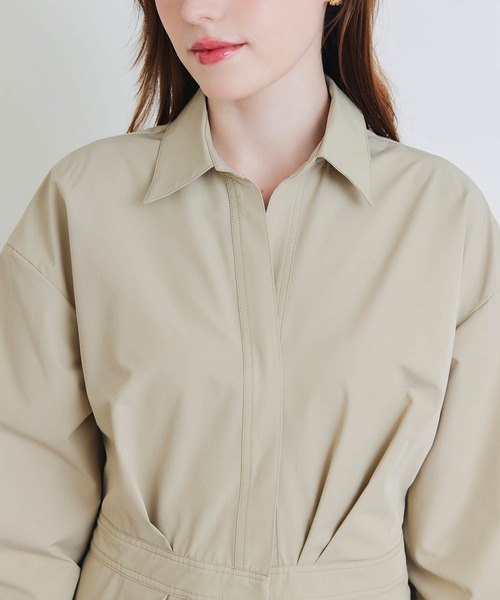 PICCIN（ピッチン）の「シャツワンピース（シャツワンピース・レディース・ブラック/サンドベージュ・M）」の17枚目の写真