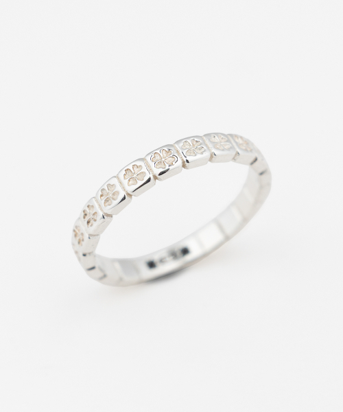 GRAYNOISE(グレイノイズ)の「Clover mini rail ring W (925 silver)(リング・メンズ・その他・8号/9号/11号/10号/18号/13号/12号/14号/15号/16号/17号)」の1枚目の写真
