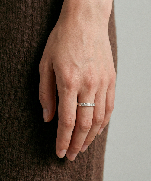 GRAYNOISE(グレイノイズ)の「Clover mini rail ring W (925 silver)(リング・メンズ・その他・8号/9号/11号/10号/18号/13号/12号/14号/15号/16号/17号)」の3枚目の写真