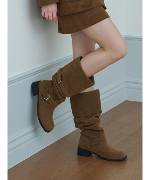 APTO(アプト)の「ケンネル ロングブーツ AHFB020(ブーツ・レディース・ブラック/Beige・23cm/23.5cm/24cm/24.5cm/25cm)」の3枚目の写真