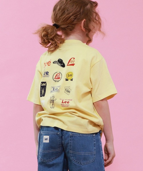 Lee(リー)の「【110-150cm】キッズ プリントTシャツ(Tシャツ/カットソー・キッズ・ホワイト/ブルー/イエロー/ブラック・120/130/140/150/110)」の4枚目の写真
