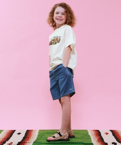 Lee(リー)の「【110-150cm】キッズ プリントTシャツ(Tシャツ/カットソー・キッズ・ホワイト/ブルー/イエロー/ブラック・120/130/140/150/110)」の19枚目の写真
