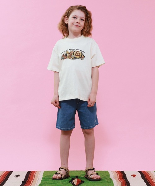 Lee(リー)の「【110-150cm】キッズ プリントTシャツ(Tシャツ/カットソー・キッズ・ホワイト/ブルー/イエロー/ブラック・120/130/140/150/110)」の18枚目の写真