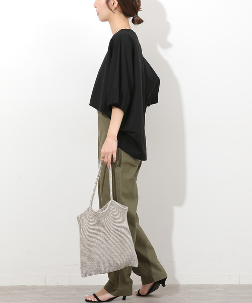 JOURNAL STANDARD relume(ジャーナルスタンダード レリューム)の「ナチュラルスムースプルオーバー(シャツ/ブラウス・レディース・ブラック/ブラウン/ホワイト・FREE)」の6枚目の写真