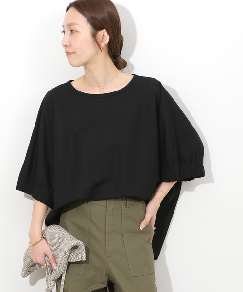 JOURNAL STANDARD relume(ジャーナルスタンダード レリューム)の「ナチュラルスムースプルオーバー(シャツ/ブラウス・レディース・ブラック/ブラウン/ホワイト・FREE)」の8枚目の写真