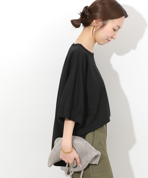 JOURNAL STANDARD relume(ジャーナルスタンダード レリューム)の「ナチュラルスムースプルオーバー(シャツ/ブラウス・レディース・ブラック/ブラウン/ホワイト・FREE)」の9枚目の写真