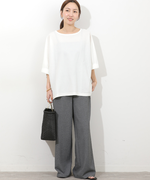JOURNAL STANDARD relume(ジャーナルスタンダード レリューム)の「ナチュラルスムースプルオーバー(シャツ/ブラウス・レディース・ブラック/ブラウン/ホワイト・FREE)」の11枚目の写真