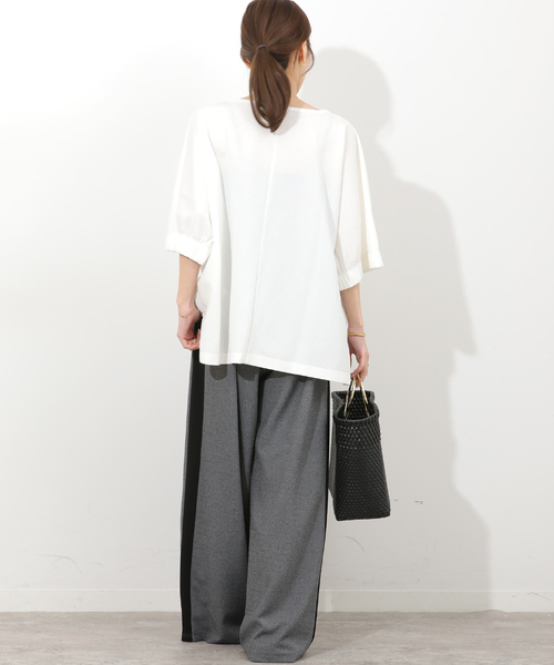 JOURNAL STANDARD relume(ジャーナルスタンダード レリューム)の「ナチュラルスムースプルオーバー(シャツ/ブラウス・レディース・ブラック/ブラウン/ホワイト・FREE)」の13枚目の写真