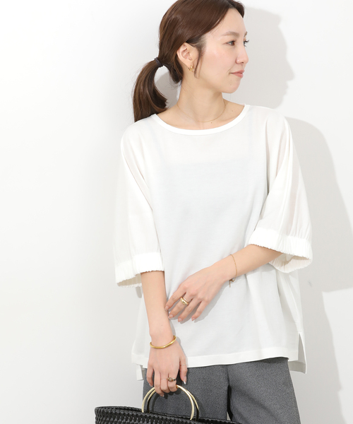 JOURNAL STANDARD relume(ジャーナルスタンダード レリューム)の「ナチュラルスムースプルオーバー(シャツ/ブラウス・レディース・ブラック/ブラウン/ホワイト・FREE)」の14枚目の写真