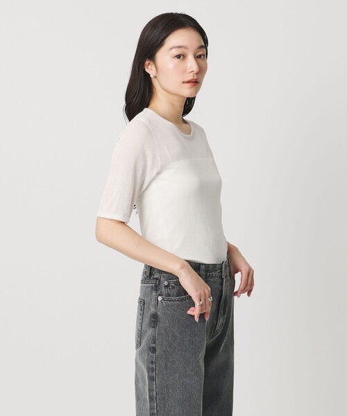 MARW UNITED ARROWS＞5分袖 シアー ニット（ニット/セーター）｜MARW