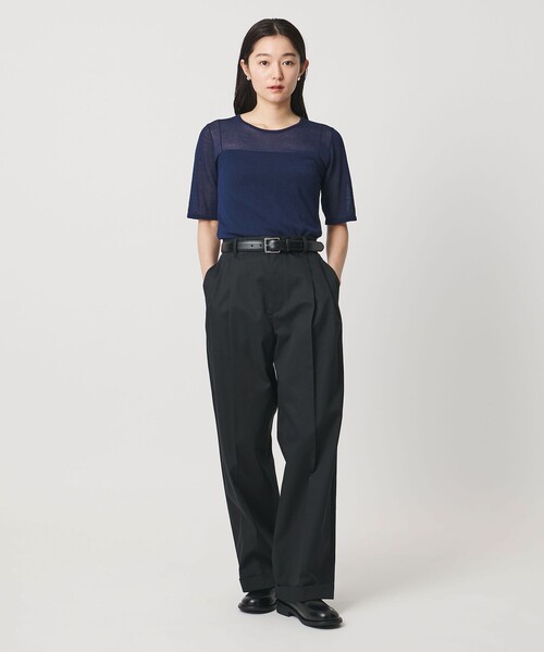 MARW UNITED ARROWS(マルゥ ユナイテッドアローズ)の「<MARW UNITED ARROWS>5分袖 シアー ニット(ニット/セーター・レディース・ブラック/ネイビー/ライトグレー・FREE)」の16枚目の写真