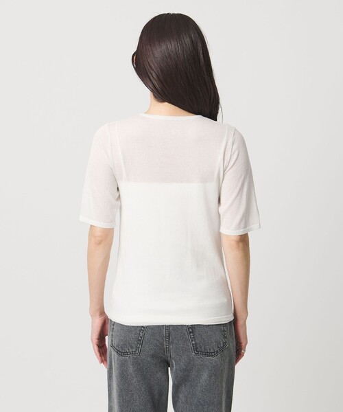 MARW UNITED ARROWS(マルゥ ユナイテッドアローズ)の「<MARW UNITED ARROWS>5分袖 シアー ニット(ニット/セーター・レディース・ブラック/ネイビー/ライトグレー・FREE)」の19枚目の写真