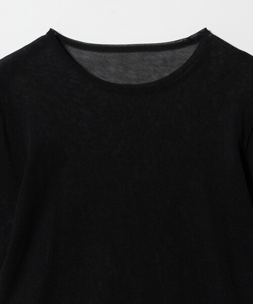 MARW UNITED ARROWS(マルゥ ユナイテッドアローズ)の「<MARW UNITED ARROWS>5分袖 シアー ニット(ニット/セーター・レディース・ブラック/ネイビー/ライトグレー・FREE)」の5枚目の写真