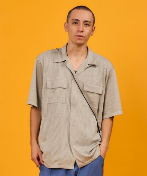 BURLAP OUTFITTER(バーラップアウトフィッター)の「MESH CAMP SHIRT / メッシュ キャンプ シャツ(シャツ/ブラウス・メンズ・バーガンディー/ブラック/アッシュグレー・X-LARGE/LARGE/MEDIUM/SMALL)」の3枚目の写真
