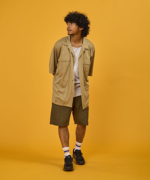 BURLAP OUTFITTER(バーラップアウトフィッター)の「BURLAP OUTFITTER 【バーラップアウトフィッター】- MESH CAMP SHIRT(シャツ/ブラウス・メンズ・バーガンディー/ブラック・X-LARGE/LARGE/MEDIUM)」の3枚目の写真