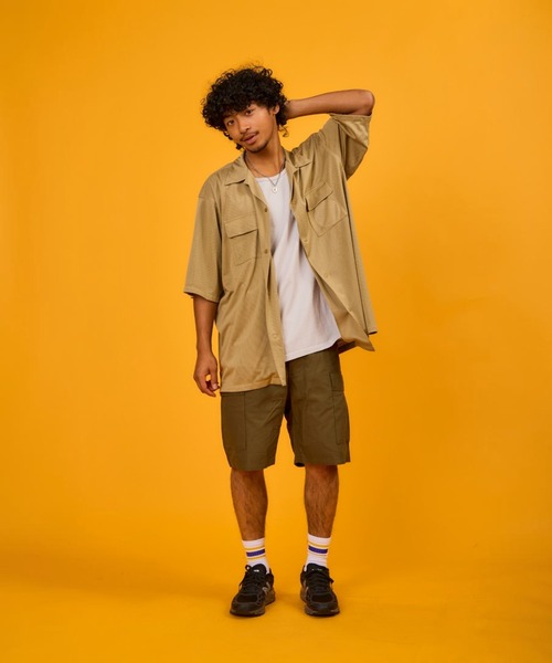BURLAP OUTFITTER(バーラップアウトフィッター)の「MESH CAMP SHIRT / メッシュ キャンプ シャツ(シャツ/ブラウス・メンズ・バーガンディー/ブラック/アッシュグレー・X-LARGE/LARGE/MEDIUM/SMALL)」の16枚目の写真