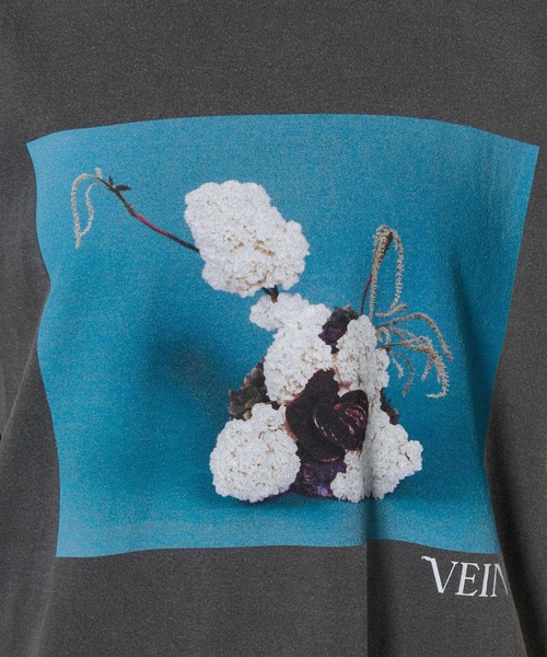 jj mercer（ジェイジェイマーサー）の「【J.J. Mercer×VEIN×BABYLONE】FLOWER PHOTO T（Tシャツ/カットソー・レディース・チャコール・フリー）」の15枚目の写真