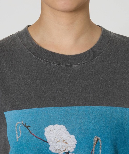 jj mercer（ジェイジェイマーサー）の「【J.J. Mercer×VEIN×BABYLONE】FLOWER PHOTO T（Tシャツ/カットソー・レディース・チャコール・フリー）」の9枚目の写真