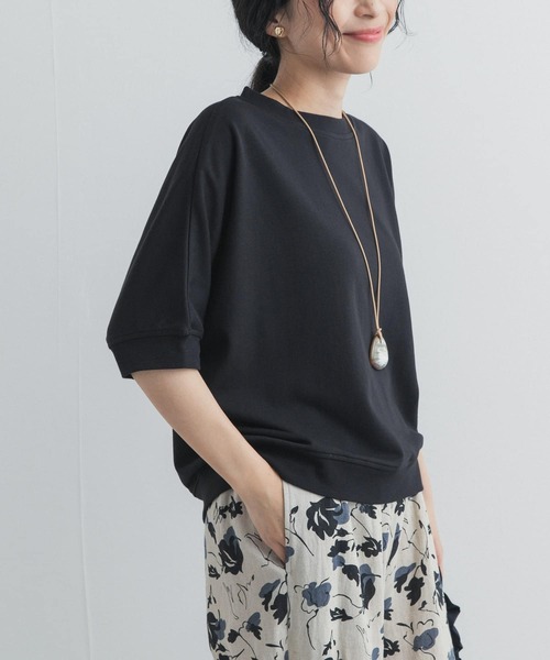 URBAN RESEARCH DOORS（アーバンリサーチドアーズ）の「モダールコットン裏毛ドルマンプルオーバー（Tシャツ/カットソー・レディース・グレー系その他/ホワイト系その他/ブラック・FREE）」の3枚目の写真