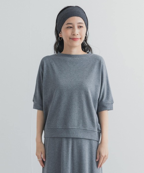 URBAN RESEARCH DOORS（アーバンリサーチドアーズ）の「モダールコットン裏毛ドルマンプルオーバー（Tシャツ/カットソー・レディース・グレー系その他/ホワイト系その他/ブラック・FREE）」の19枚目の写真