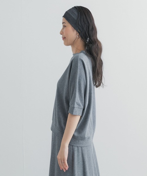 URBAN RESEARCH DOORS（アーバンリサーチドアーズ）の「モダールコットン裏毛ドルマンプルオーバー（Tシャツ/カットソー・レディース・グレー系その他/ホワイト系その他/ブラック・FREE）」の18枚目の写真