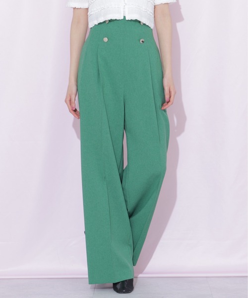 JILL by JILL STUART(ジルバイジルスチュアート)の「ドライタッチワイドパンツ(その他パンツ・レディース・グレー/グリーン/ネイビー・SMALL/MEDIUM)」の19枚目の写真