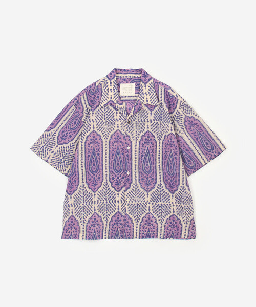 Bshop(ビショップ)の「KARDO | ROHIT ブロックプリント 半袖オープンカラーシャツ MEN(シャツ/ブラウス・メンズ・パープル系その他・L/M)」の12枚目の写真