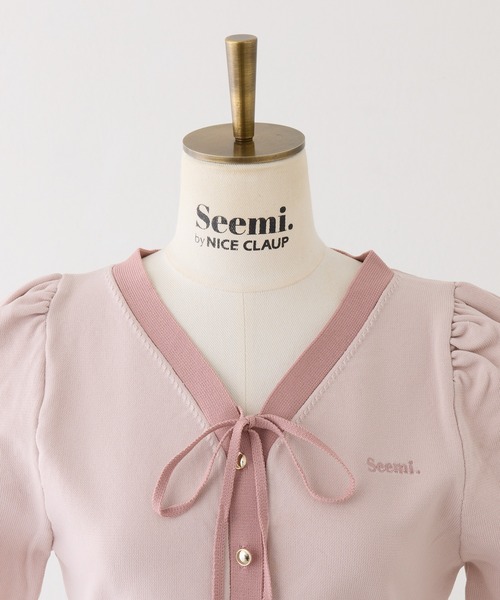Seemi. byNICECLAUP（ シーミーバイナイスクラップ）の「ニットセットアップ（ワンピース・レディース・ブラウン/ピンクベージュ/ブラック・FREE）」の6枚目の写真