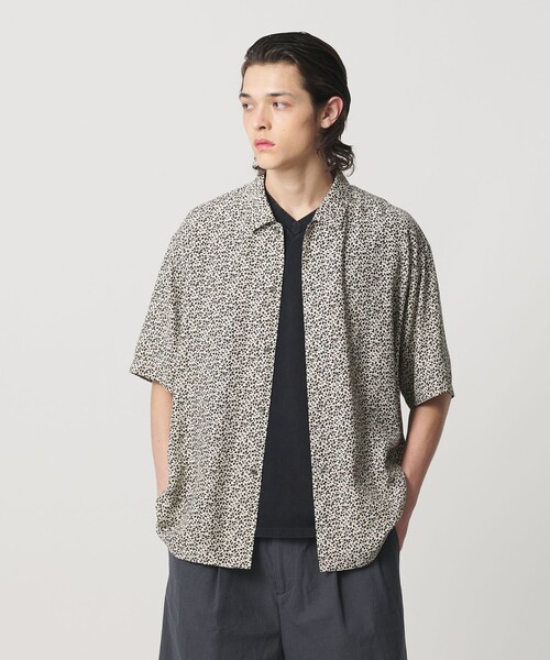MONKEY TIME(モンキータイム)の「<LIBERTY FABLICS>グレンジェイド シャツ(シャツ/ブラウス・メンズ・ベージュ/ダークグレー・L/M/S/XL)」の4枚目の写真