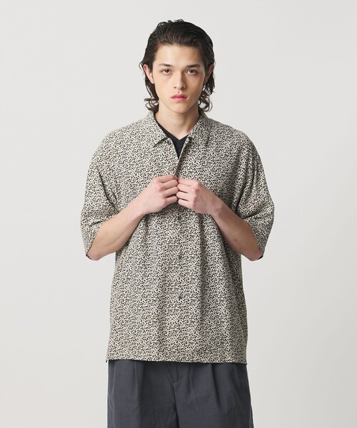 MONKEY TIME(モンキータイム)の「<LIBERTY FABLICS>グレンジェイド シャツ(シャツ/ブラウス・メンズ・ベージュ/ダークグレー・L/M/S/XL)」の8枚目の写真